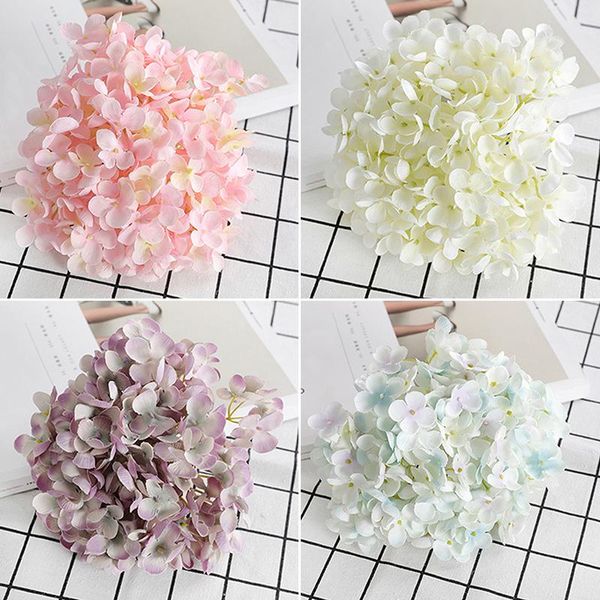 

decorative flowers & wreaths artificial simulation hydrangea flower wedding party silk cloth home garden balcony fake