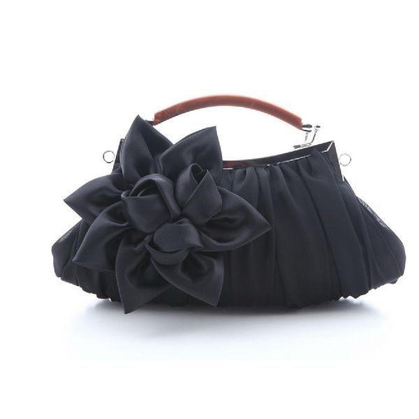 

princess sweet satin flower banquet handbag bridal dress cheongsam lady hand bag