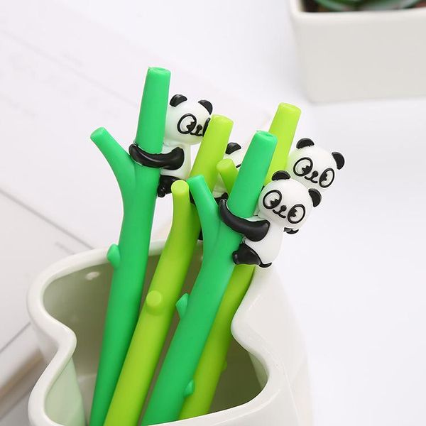 

4pcs lot cartoon panda tree gel pen creative student cute learning things school pens office stationery