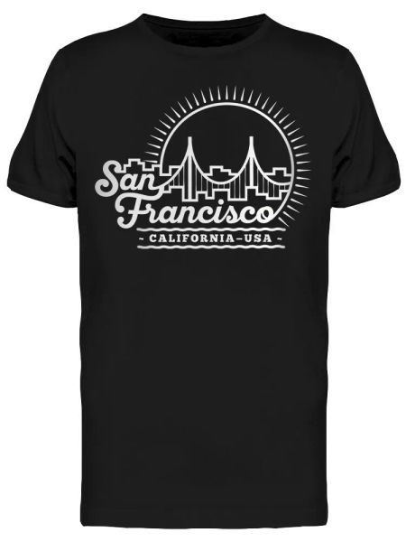 

san francisco sf tee men's -image by shutterstock, White;black