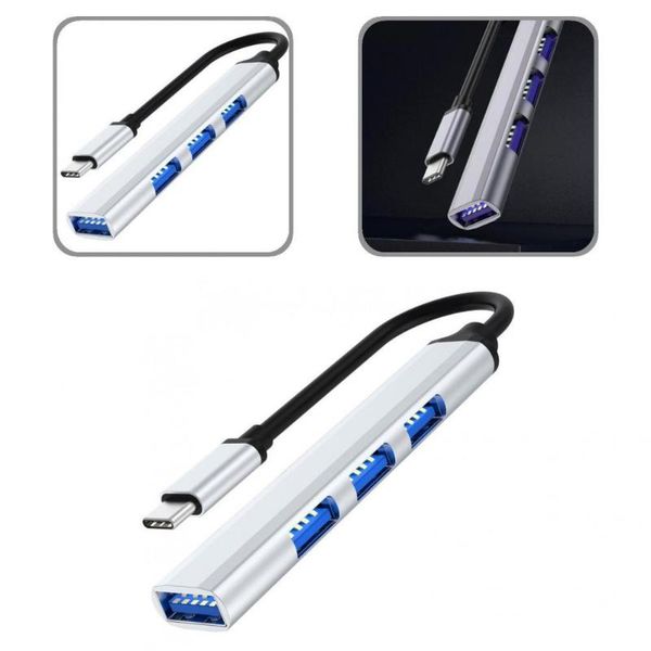 

hubs novel hub extender multi-use widely compatibility safe 4 ports type-c usb monitor adapter