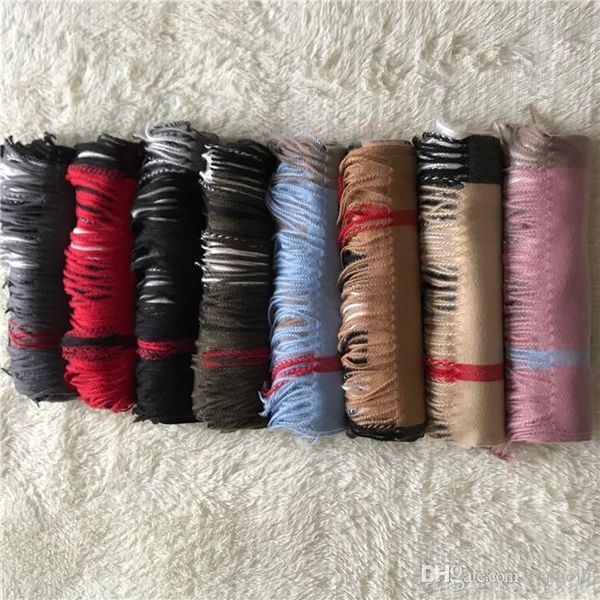 

wholesale winter cashmere scarf high-grade soft thick cashmere scarv classic long tassel scarf men's women's brands shawl scarves, Blue;gray
