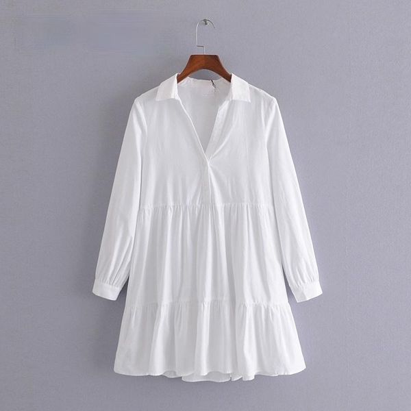 

casual dresses shirt dress women fashion elegant white pleated summer long sleeve office ladies mini causal beach vestidos mujer, Black;gray