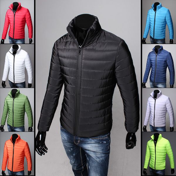 

2020 stand collar cotton padded jacket men's warm down, Black