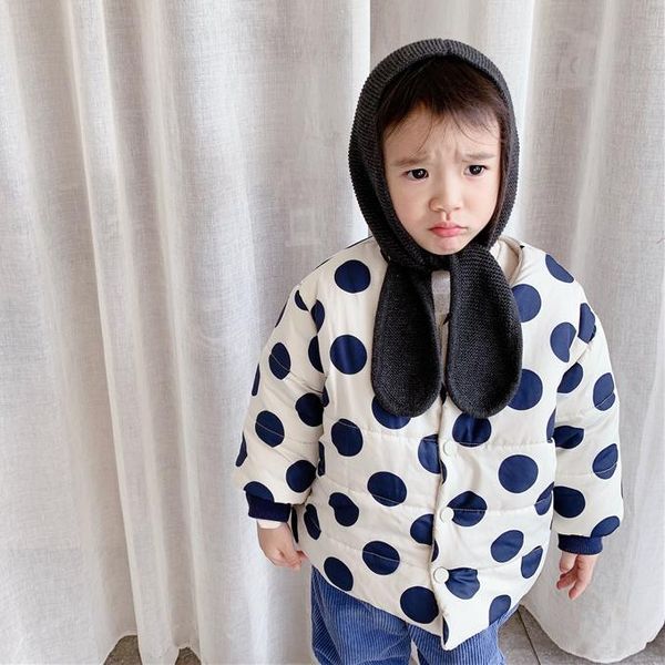 

jackets 2021 autumn arrival girls long sleeve dot coat kids jacket, Blue;gray