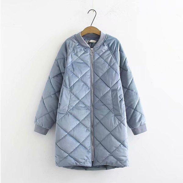 

women's trench coats 2021 casual velvet puffer jacket woman winter coat long plus size solid cotton parka female zipper thick warm outw, Tan;black