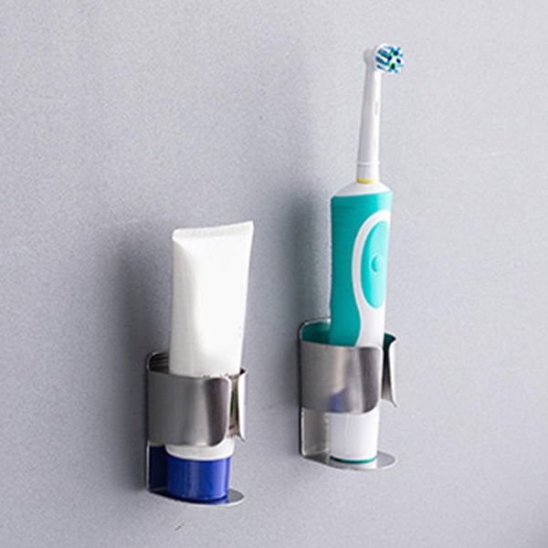 

electric toothbrush holder traceless stand rack wall-mounted bathroom stainless steel holders