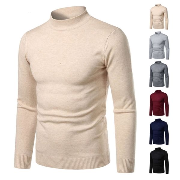 

men's sweaters sweatshirt turtleneck korean slim fit black fashion autumn and winter pullover sweater n030, White;black