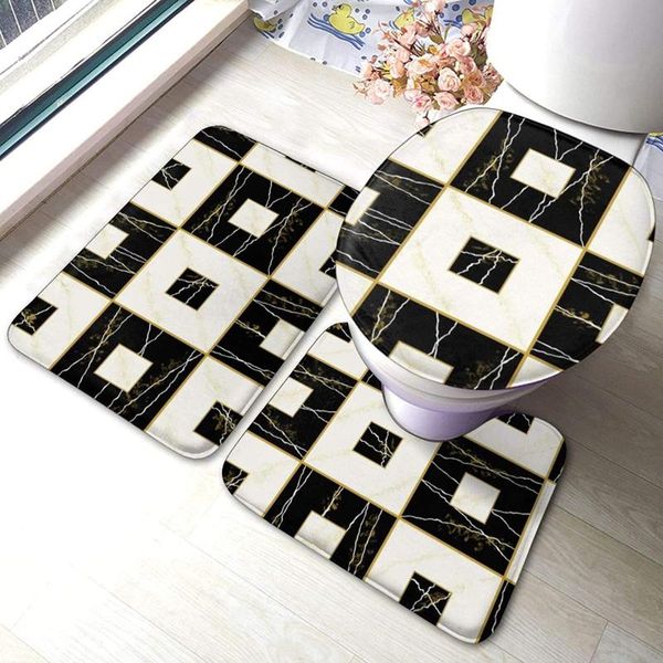 

bath mats faux re mi black & crea bathroom mat sets 3 piece set rugs memory foam toilet seat cover lid