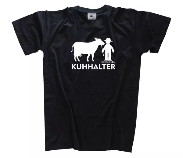 

original kuhhalter-farmer farmer traktorist t-shirt s-xxxl, White;black