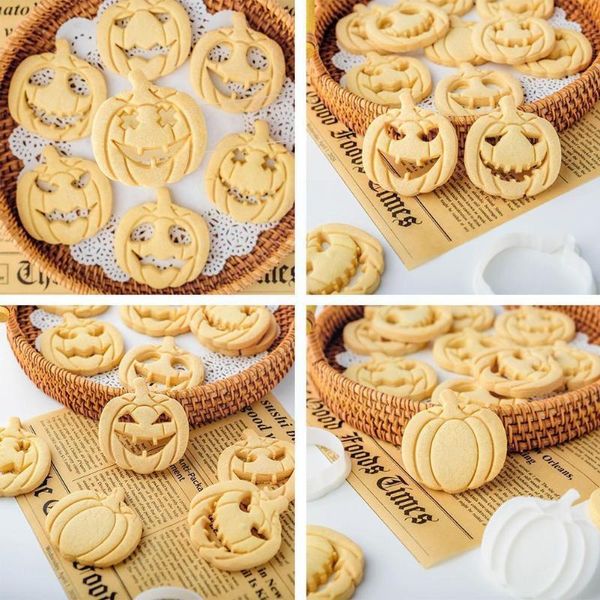

baking moulds diy biscuit cake mold cookie cutter pumpkin supplies halloween stamp embosser gingerbread press party to w9v8