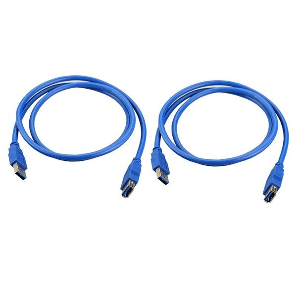 

mouse pads & wrist rests 2x superspeed usb 3.0 male to female data cable extension cord for pc lapcamera 1.8 meter 3