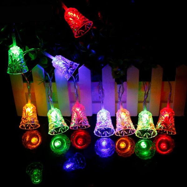 

strings sxzm outdoor jingle bells fairy led string light 4m 20 leds festoon garland decoration for christmas tree year lights decor
