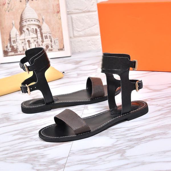 

fashion women's high flat shoes summer gladiator sandals superior quality designer online beach comfortable advanced features, Black