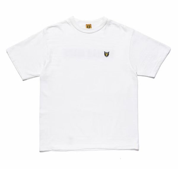 

men's t-shirts heavy fabric tiger chest granules emblem made human shirt of men's women t clothes harajuku oversized, White;black