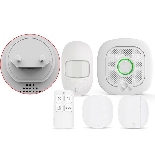 

alarm systems p8df eu us plug wifi wireless security burglar system pir motion door window sensor detector with remote control for smart