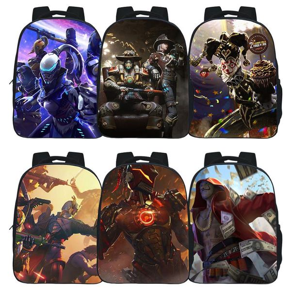 

school bags fashion fire backpacks shooting game kawaii back pack bag boy girl zipper bookbag children knapsack