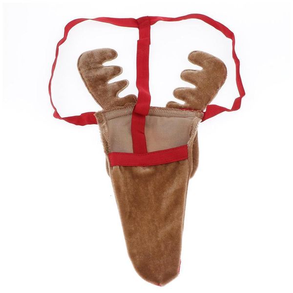 

men's g stringst'thongs gay panties funny christmas mankini thong reindeer pattern costume underwear r0a5, Black;white