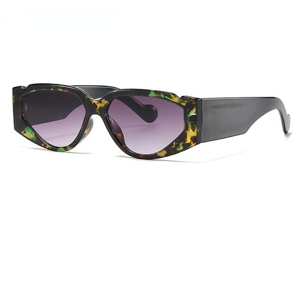 

sunglasses 2021 fashion punk square women vintage cat eye men eyewear retro green gray shades uv400 glasses, White;black