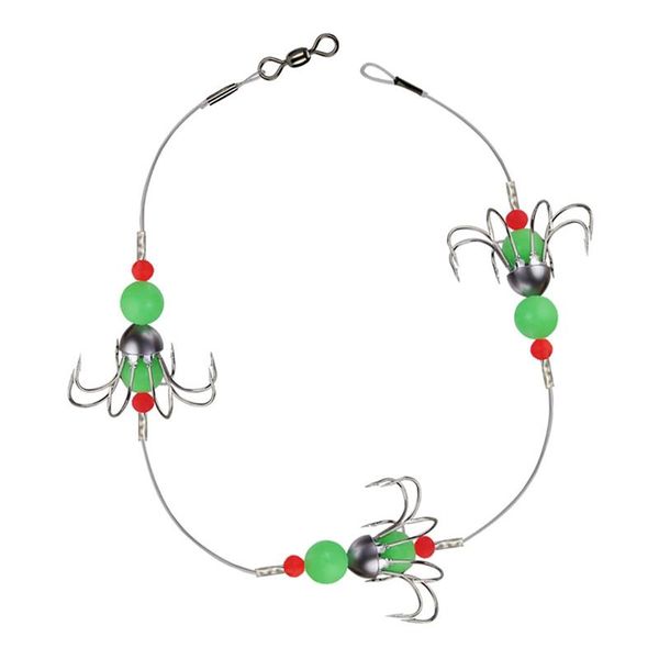 

fishing hooks string fishhook integrated night-luminous stainless steel ocs squid barbed night tackles
