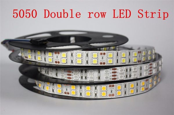 

strip 120 leds/m dc12v not waterproof flexible led light double row 5m/lot strips