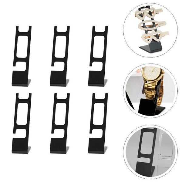 

jewelry pouches, bags 6pcs watch display racks holders stands adornment, Pink;blue