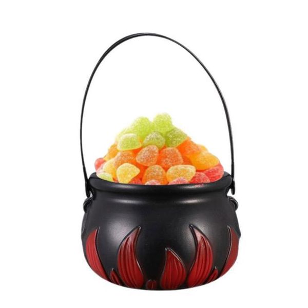 

gift wrap halloween flame pattern pot jar children candy toy organizer cosplay stage performance party props gifts for friends