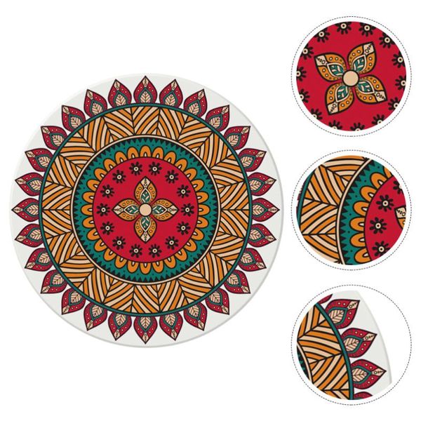 

mats & pads 1pc deskcup mat delicate bohemian style placemat pad