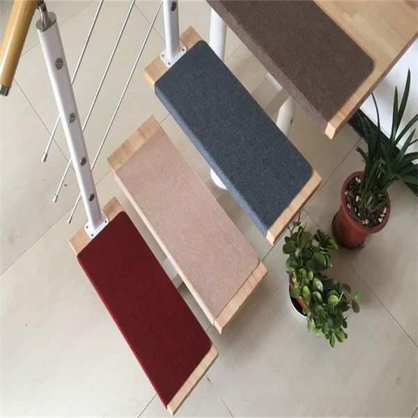 

carpets 50x20cm 15pcs anti-skid step rugs mat stair tread carpet mats rug self adhesive safety mute floor indoor warm pad