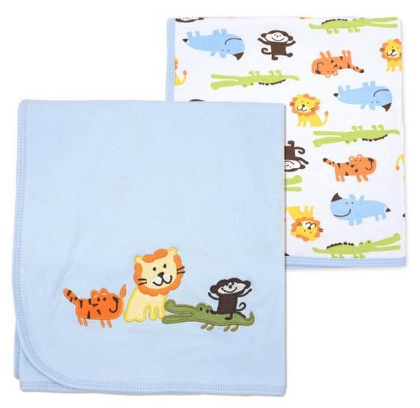 

20pcs 75*85cm born baby swaddle cotton blankets 2 layers gauze wrap bath tower summer thin quilt & swaddling