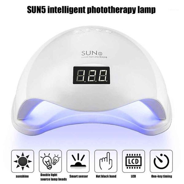

lamp digital display machine 4 timer presets gel polish fast curing salon smart nail dryer infrared sensor portable dryers1
