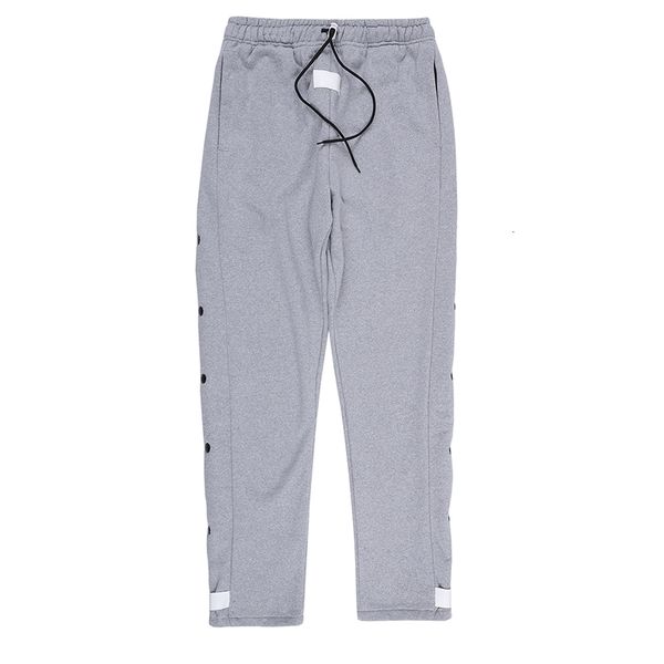 

men's pants west side button drawstring sweatpants mens streetwear loose casual sweat hip hop baggy oversize trousers k46y, Black