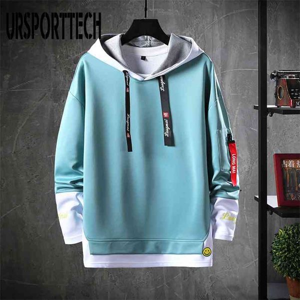 

autumn men hoodies sweatshirts men long sleeve hip hop harajuku hoodies pullover black and white hoodies men japanese streetwear 210715