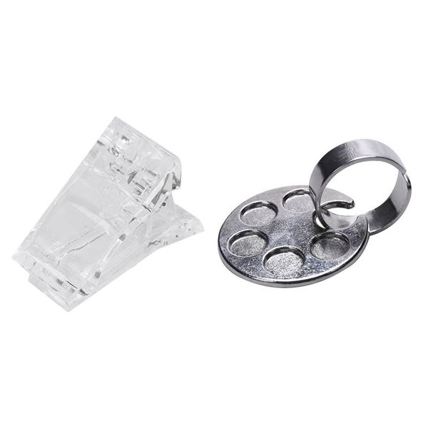 

nail art kits tips clip with stainless steel color display palette