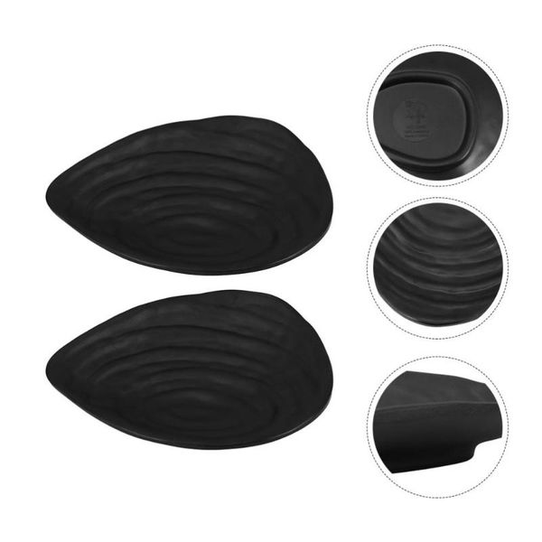 

chopsticks 2pcs black stylish sushi plate simple tray storage for dishes