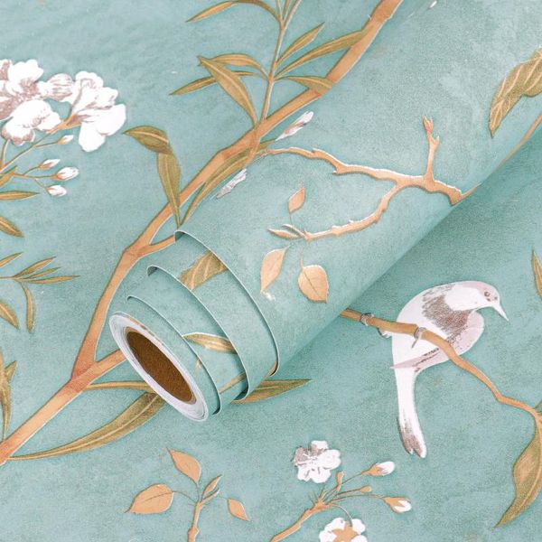 

wallpapers pastoral style papier peint floral pattern living room background wall stickers furniture decorative diy home decor