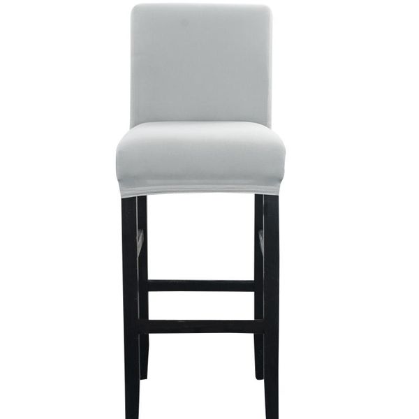 

chair covers solid color high cover stretch bar coffee desk stool dust home cloth