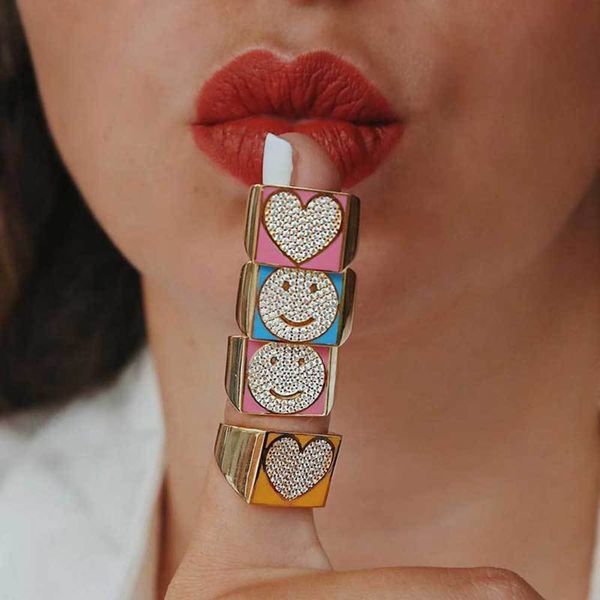 

gold plated new fashion ring, Black