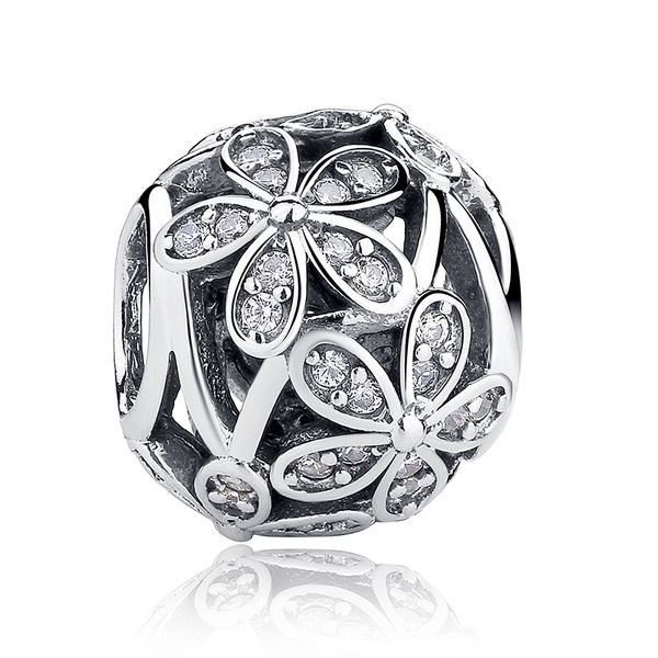 

2022 factory price 925 sterling silver european charms beads fit girlfriend necklace bracelets diy jewelry 20pcs/lot pas031, Black