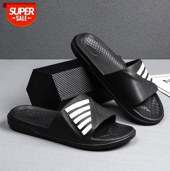 

large size men's flip flops black set foot open toe leisure day beach sandals and slippers #dn7u