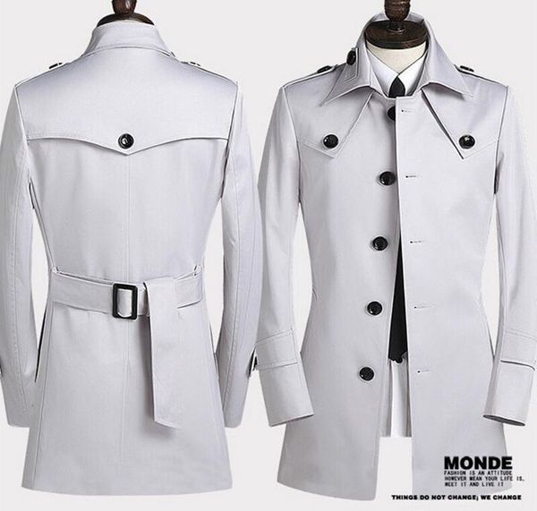 

men's trench coats s---5xl sell like cakes 2021 spring/autumn male fashion thin big yards single-breasted long coat, Tan;black