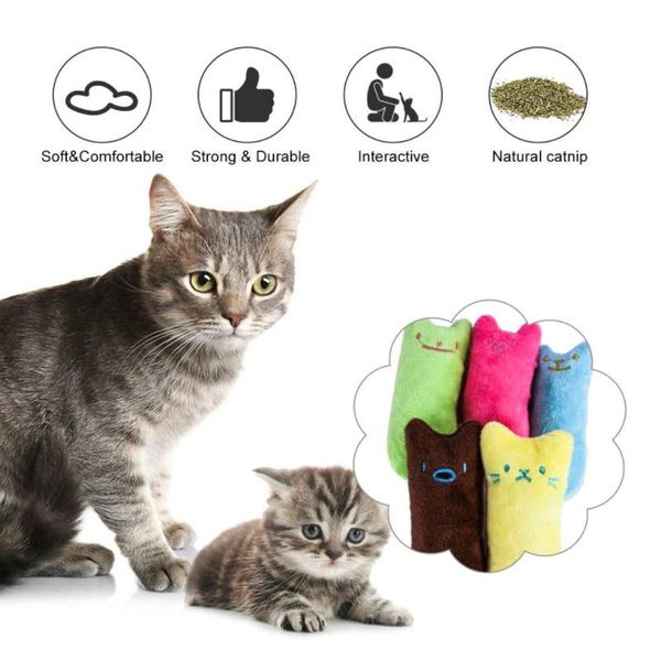 

cat toys teeth grinding interactive plush mini pet crazy catnip toy funny kitten chewing rustle sound cats supplies