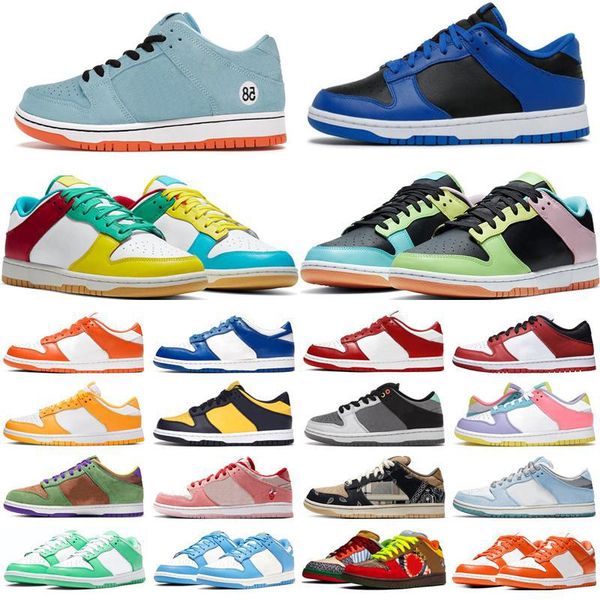 

2021 dunk running shoes blue chill sail grey court purple cactus pink black white wheat university red basketball men women sneakers top
