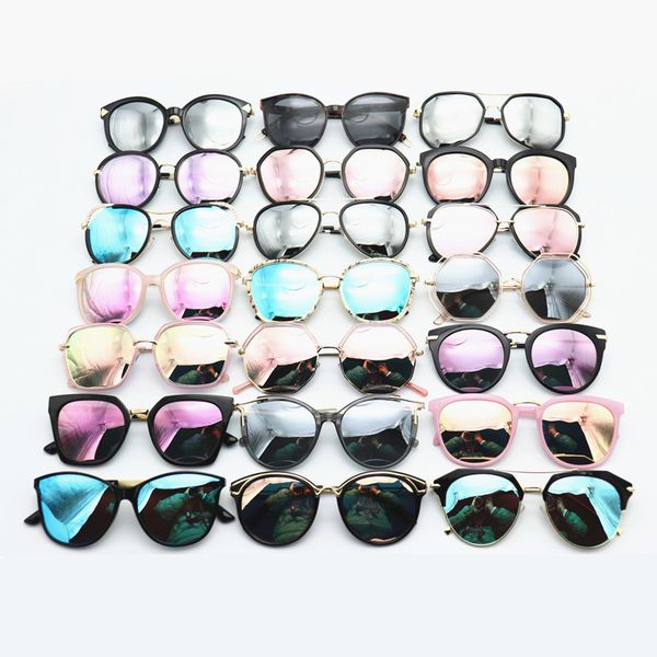 

retro colorful polarized sunglasses for women outdoor driving sun glasses ladies vintage eyewear metal frame round cat eye, White;black