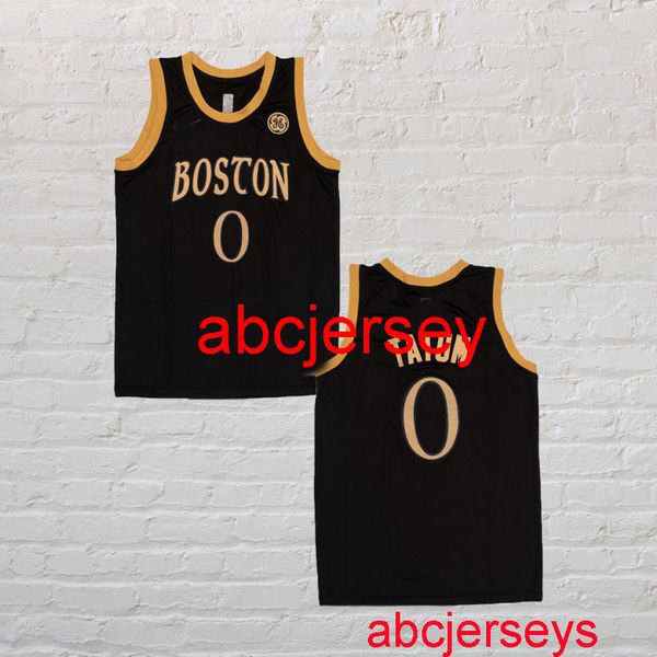 

jayson tatum black gold basketball jersey embroidery xs-5xl 6xl