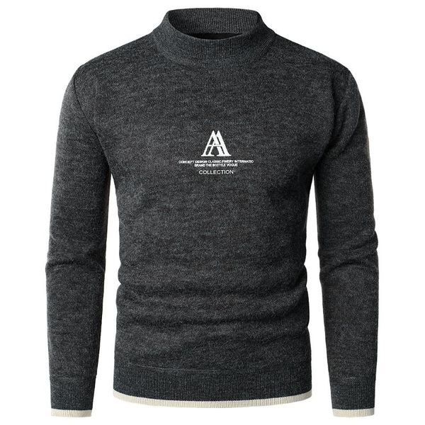 

men's sweaters autumn/winter warm and thick pullover knit sweater, White;black