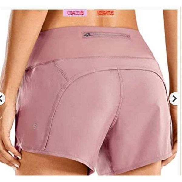 

women's sports fitness running shorts with zipper pocket, Black;white