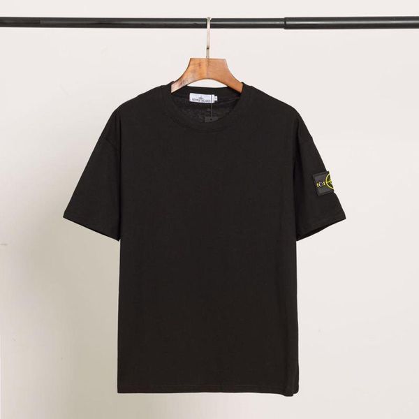 

short-sleeved t-shirt printed round neck men's t-shirts, White;black