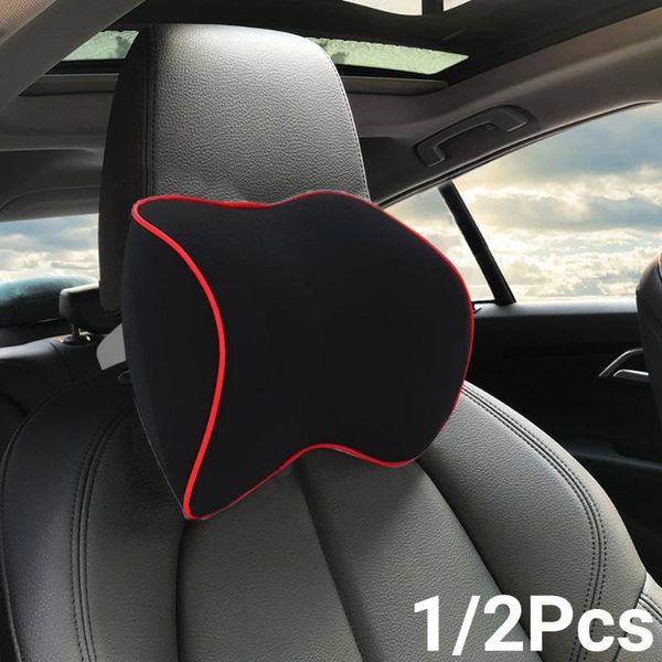 

seat cushions car headrest neck pillow soft breathable memory foam for pain relief head rest travel auto accessories
