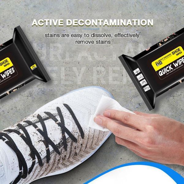 

cleaning cloths 30pcs/pack portable small white shoes artifact travel disposable sneakers wet wipes for leather handbags